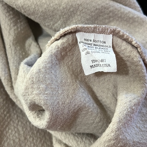 TIMBUKTU Station tan corduroy feel jacket with cool wood buttons, size 3X - Picture 5 of 5